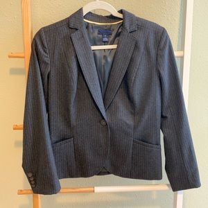 J Crew wool striped blazer